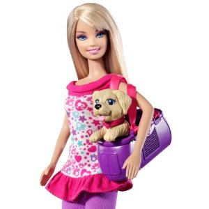 Autistic Toys For Children: Barbie Strollin Pups Playset