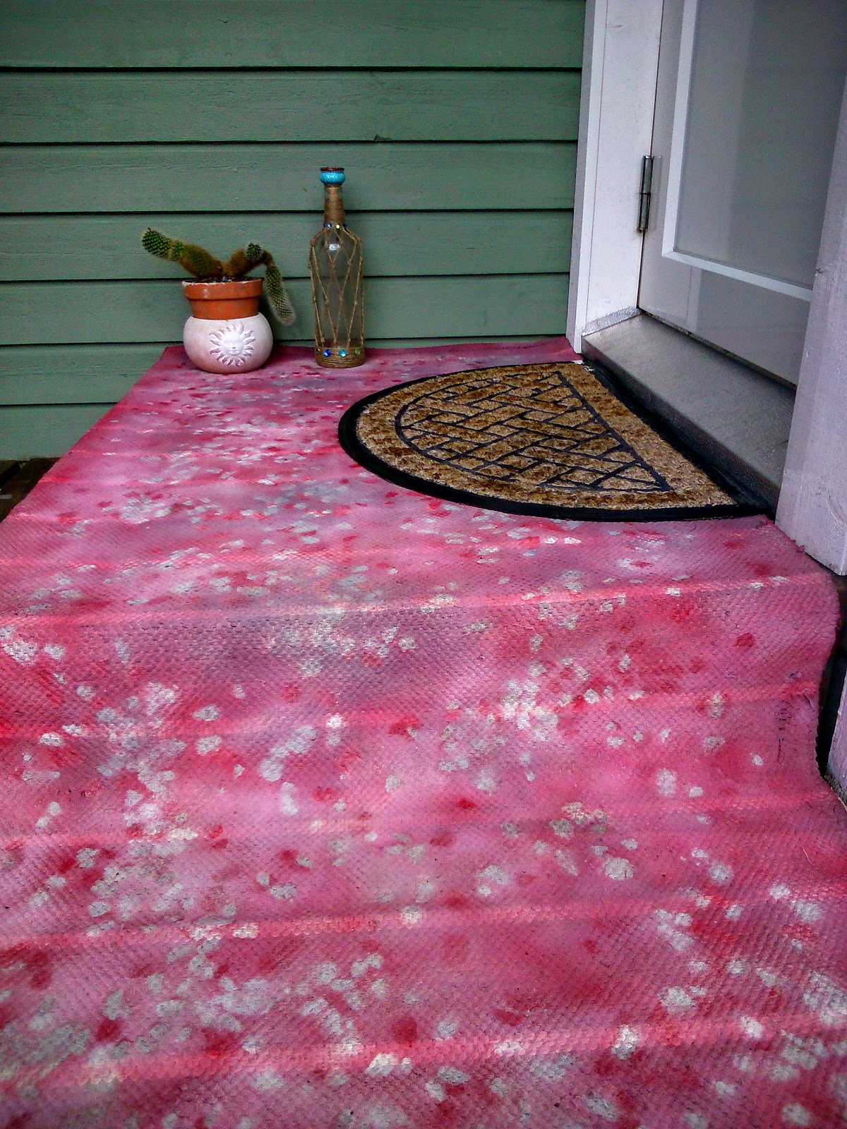 M'made Diy Spraypainted outdoor rug