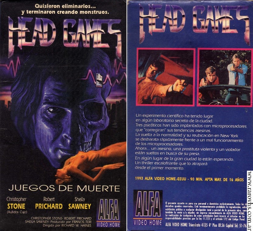 Head Games / Juegos de Muerte (1996) Directo a VHS