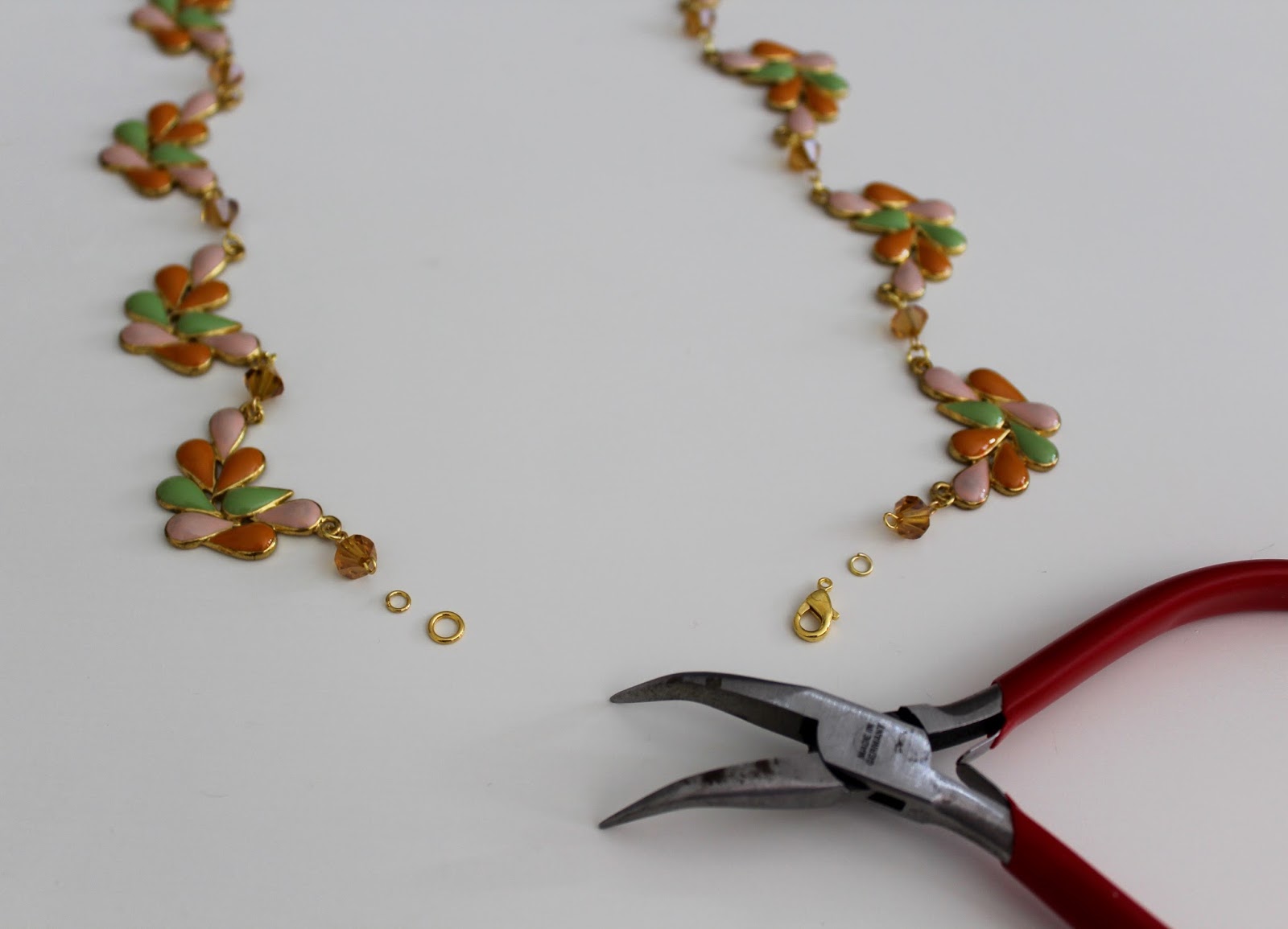 DIY MultiColor Metal Necklace My Girlish Whims