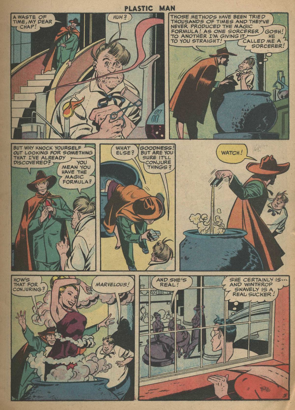 Read online Plastic Man (1943) comic -  Issue #57 - 7