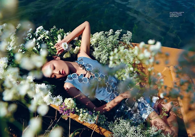 Floral Dreams in Elle Vietnam, January 2013 - high fashion editorial