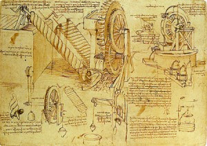 sistema irrigación, Da Vinci, inventos