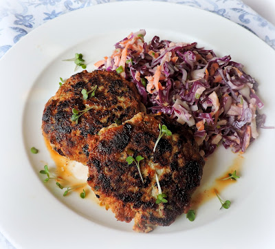 Turkey Burgers with Cranberries & Goat's Cheese