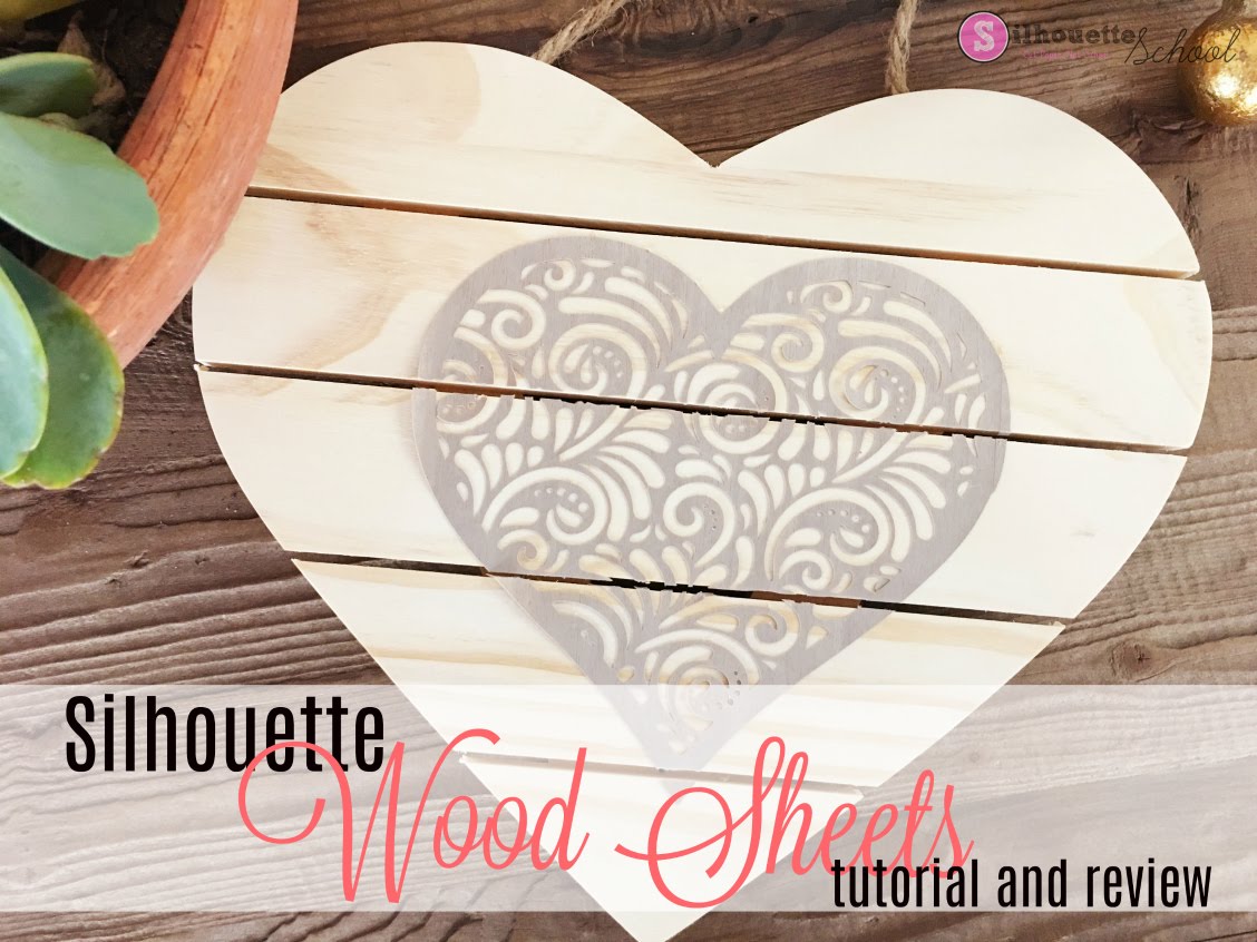 Silhouette Wood Grain Sheets Review and Tutorial on Faux Stained Wood
