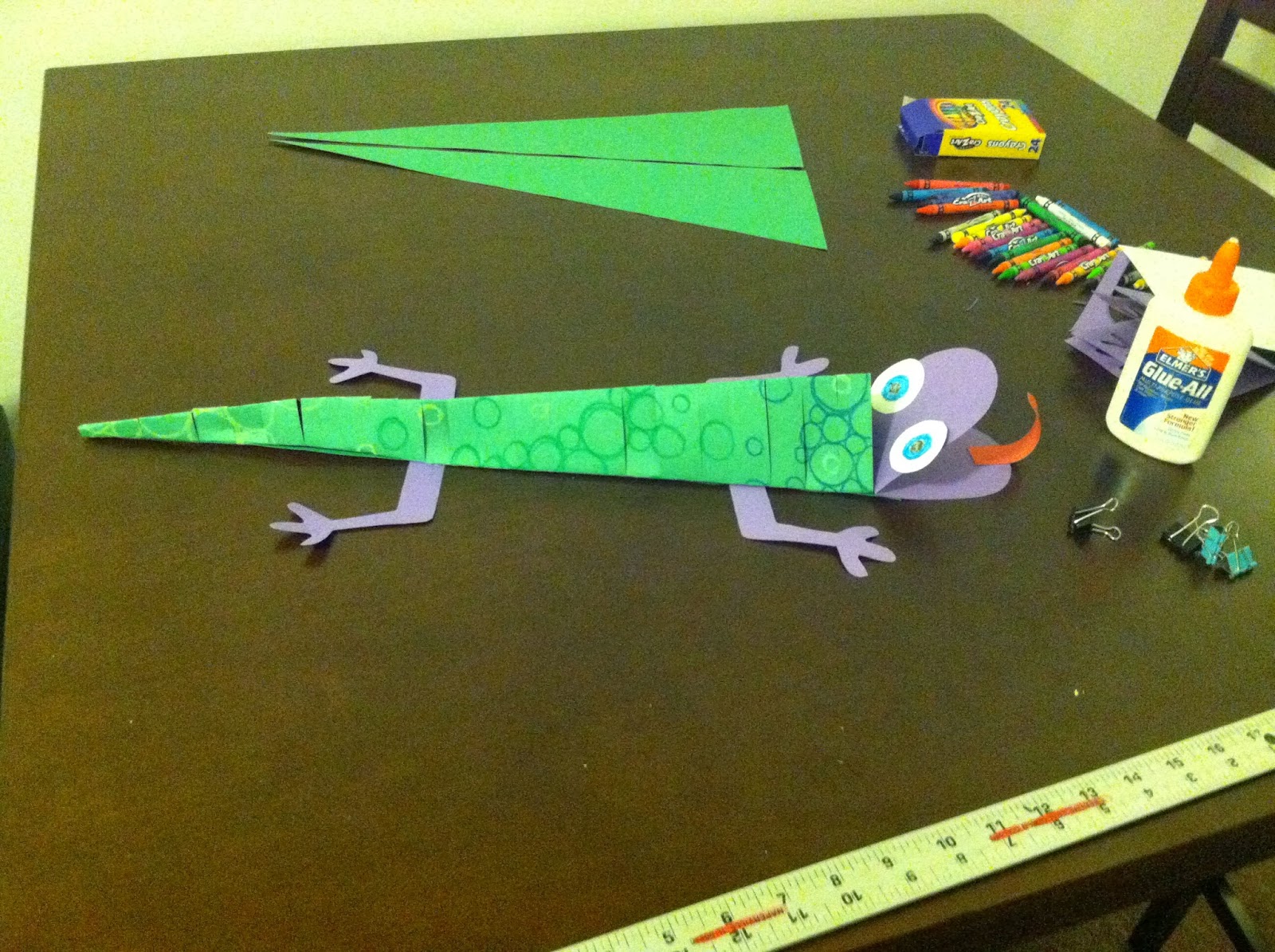 Art With Ms M 3D Construction Paper Lizards!