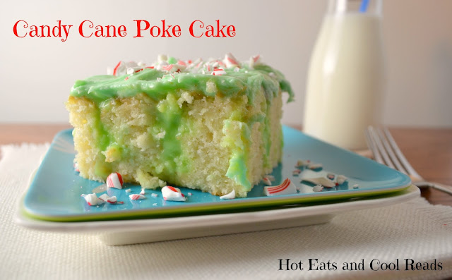 A fun and delicious holiday treat! Full of peppermint goodness, it's great for any holiday celebration! Candy Cane Poke Cake Recipe from Hot Eats and Cool Reads