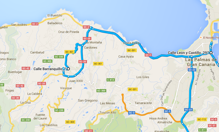 Zurück über Las Palmas und den Abend dann wunderschön ausklingen lassen,