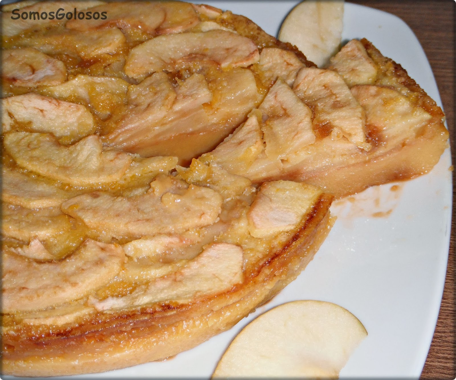 SomosGolosos: Tarta jugosa de manzana en microondas