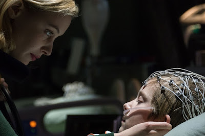 Sarah Gadon and Aiden Longworth in The 9th Life of Louis Drax