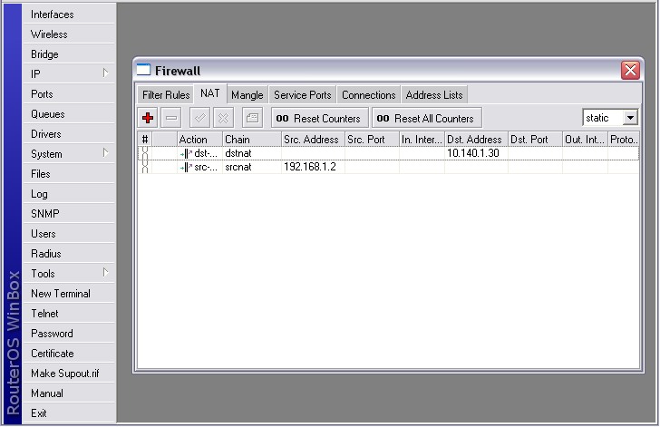 nano bridge how to set up a full-NAT on a Mikrotik RouterOS.