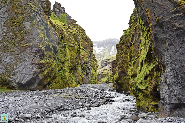 Stakkholtsgja Canyon en Thórsmörk, Islandia