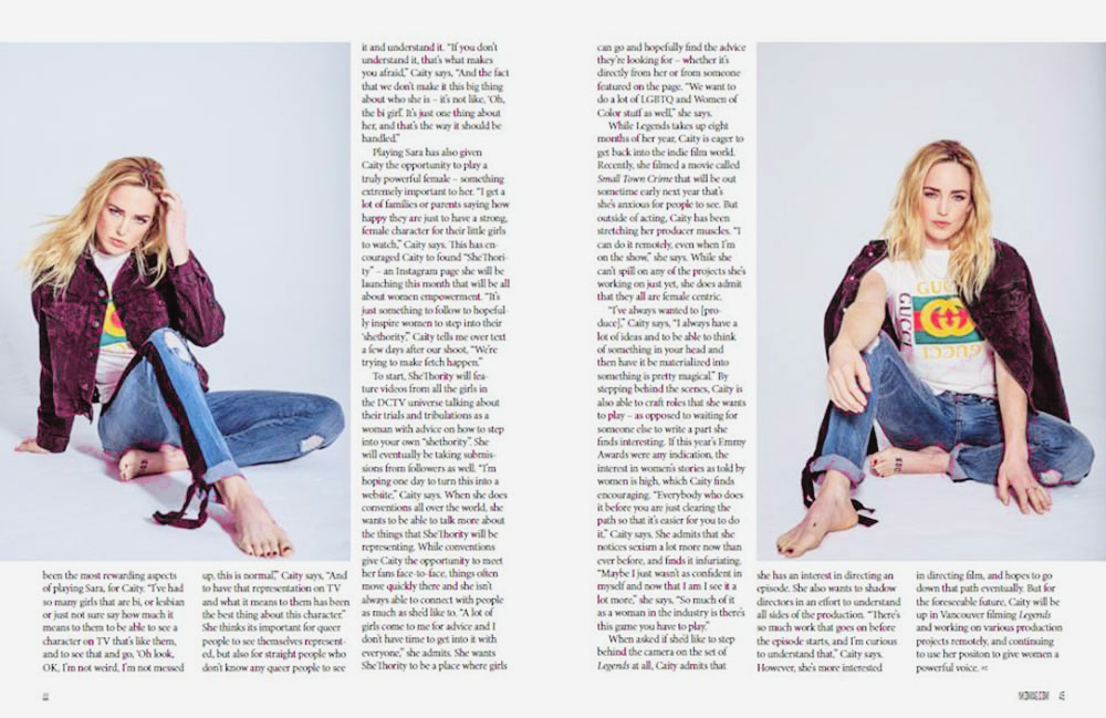 Caity Lotz || Naked Magazine | October 2017 [Magazine Scans] - Celebrity Magazine