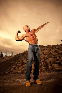 keith winsor photographs a body builder before he heads to a big competition