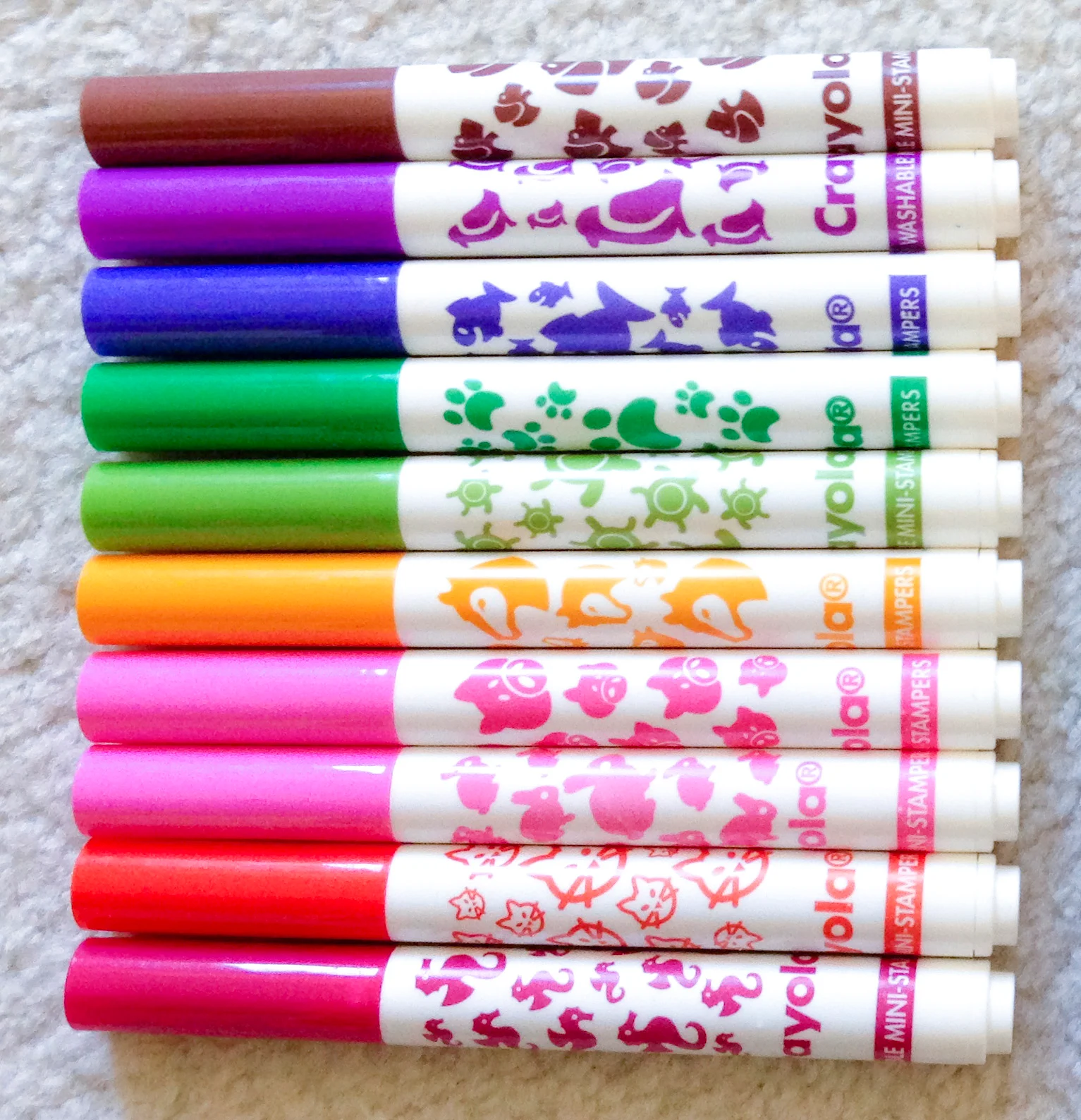 Lush Crayola Stamp Marker Abstract Art