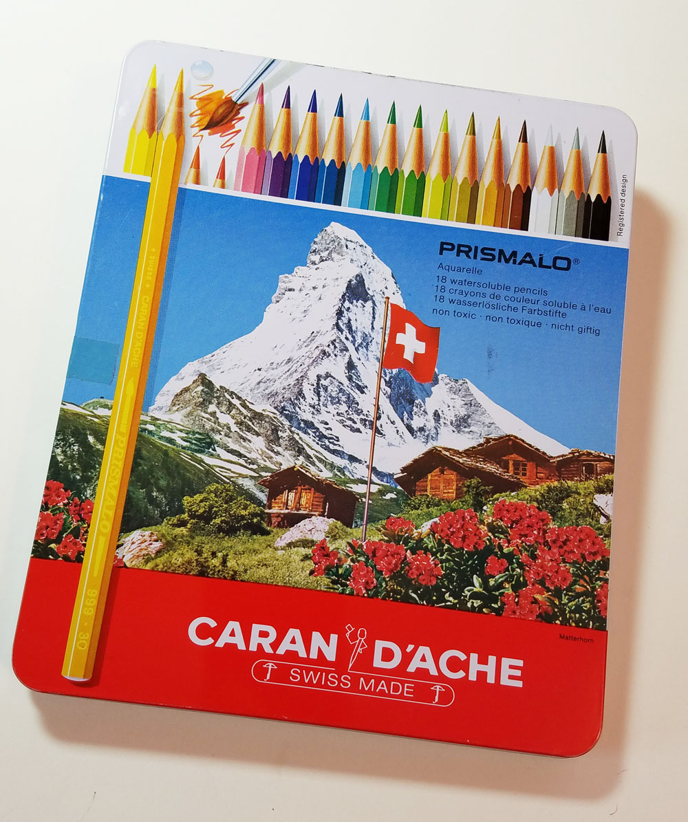 Fueled by Clouds & Coffee: Caran d'Ache Water-Soluble Colored Pencil  Comparison