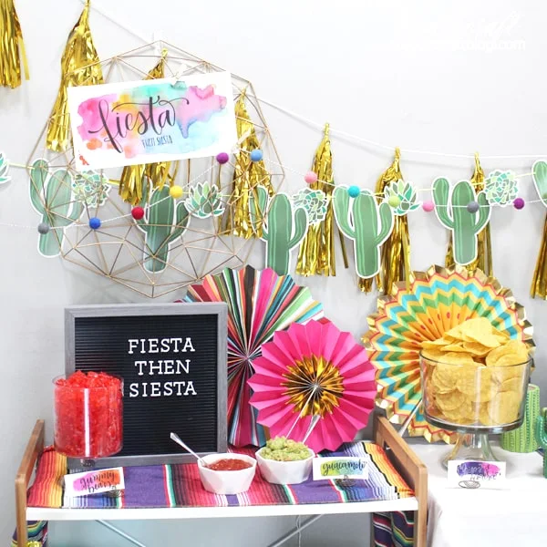 Fiesta party ideas perfect for a birthday, cinco de mayo, or taco Tuesday party!