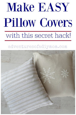 Make Easy Pillow Covers with this secret hack! Make easy pillow covers with this secret hack!
