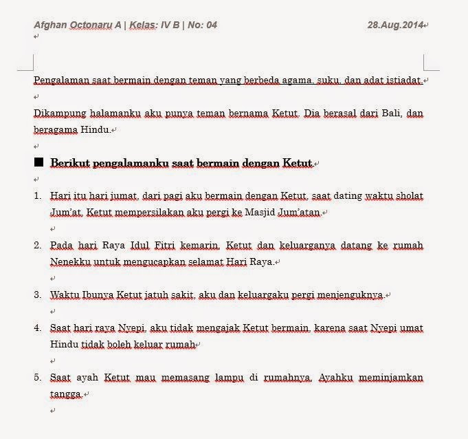 Contoh cerita pengalaman hari raya idul fitri