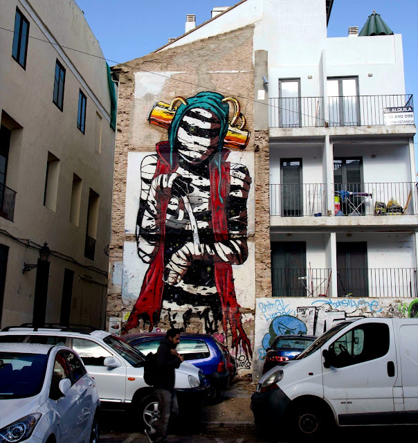 New Street Art Mural By Deih For Incubarte Urban Art Festival In Valencia, Spain. 1