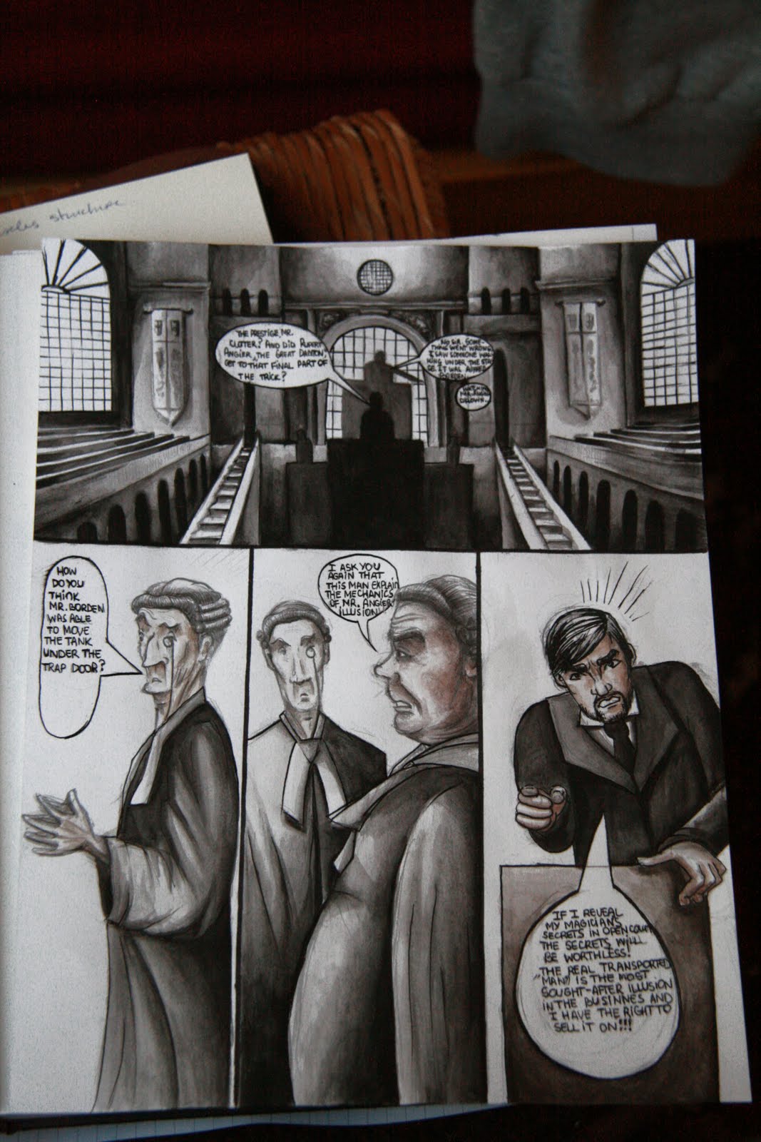 Maria's Drawings: Pages from my first try to make a comic book