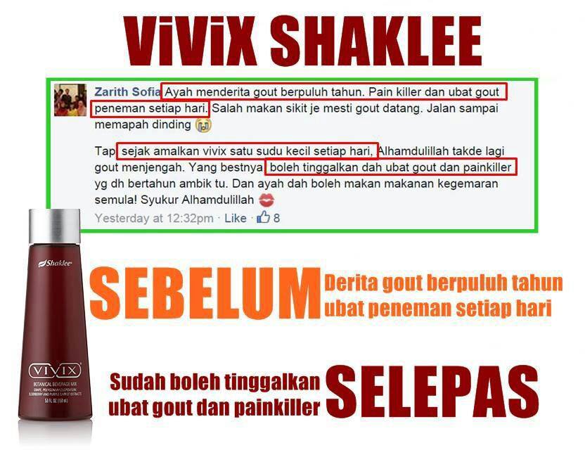 Vivix Shaklee Menyembuhkan Penyakit Gout, Buah Pinggang, Slip Disc &Diabetes!