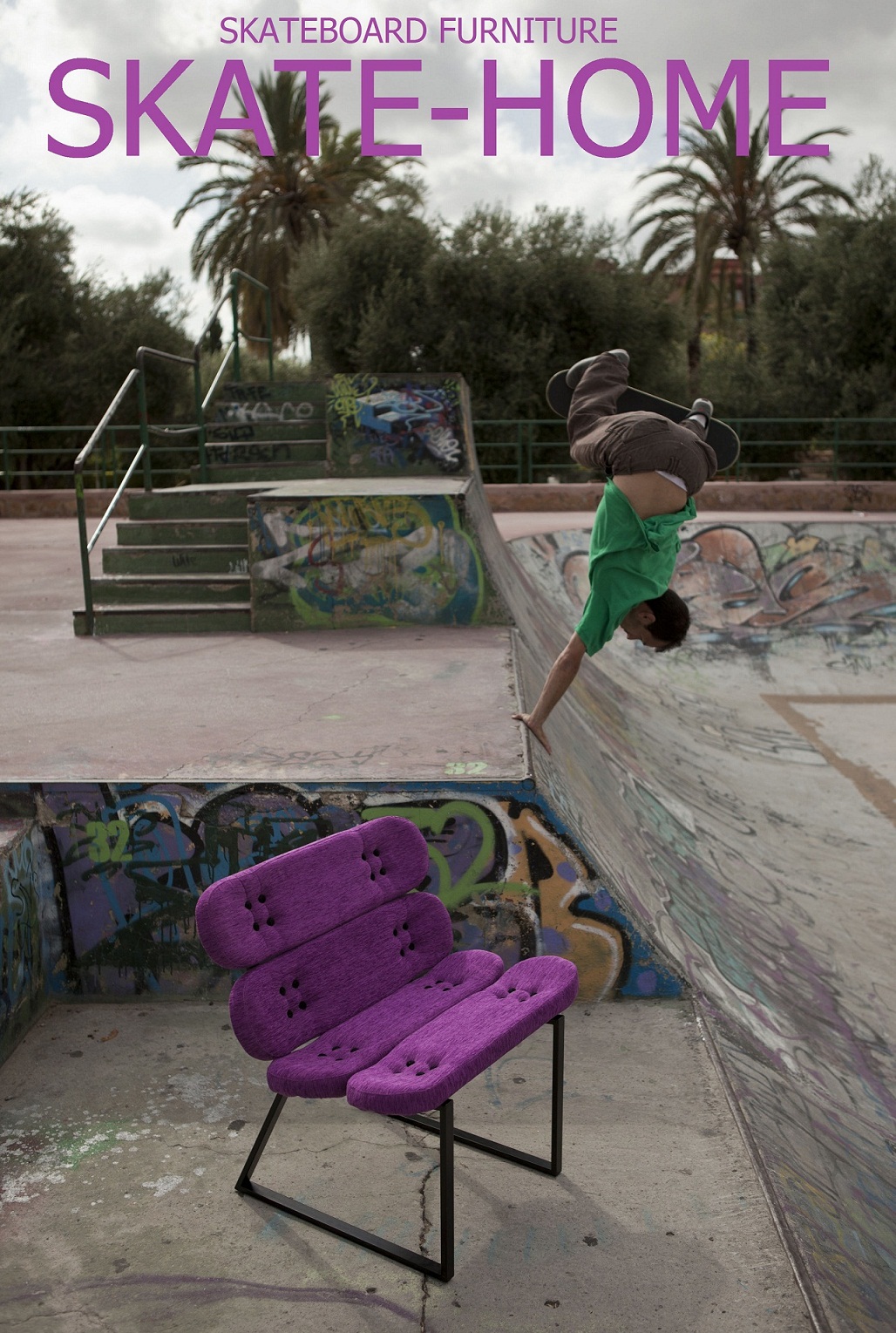 SKATEHOME Skateboard furniture at the skatepark