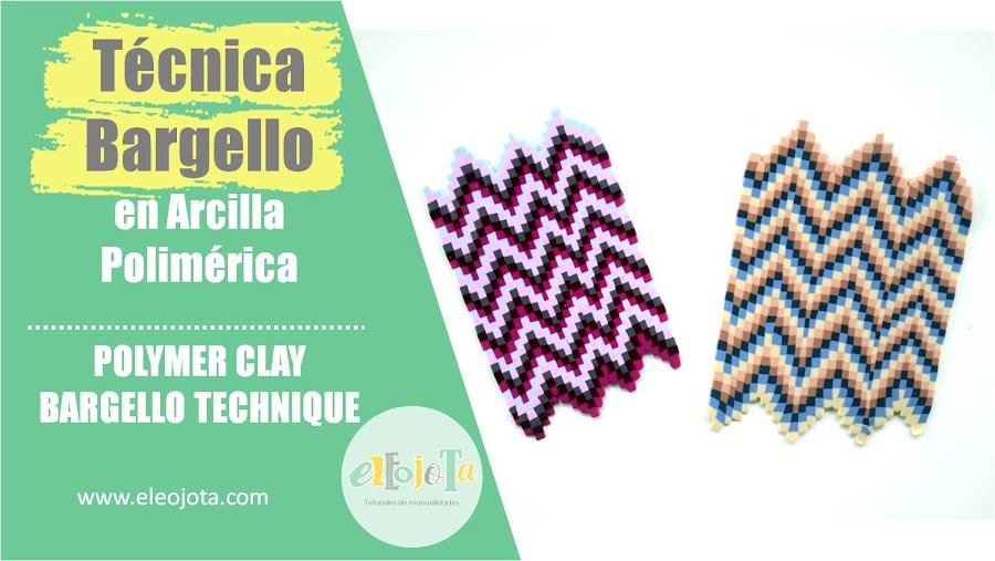 técnica bargello arcilla polimérica