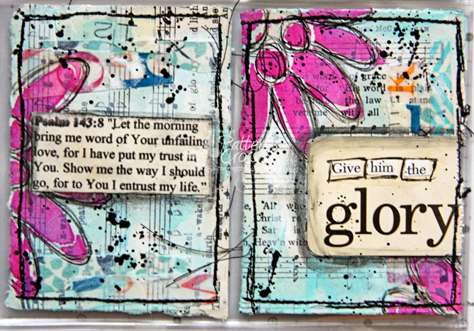 Triple the Scraps: Glory {Art} 2017 Scripture Challenge #3 Daily