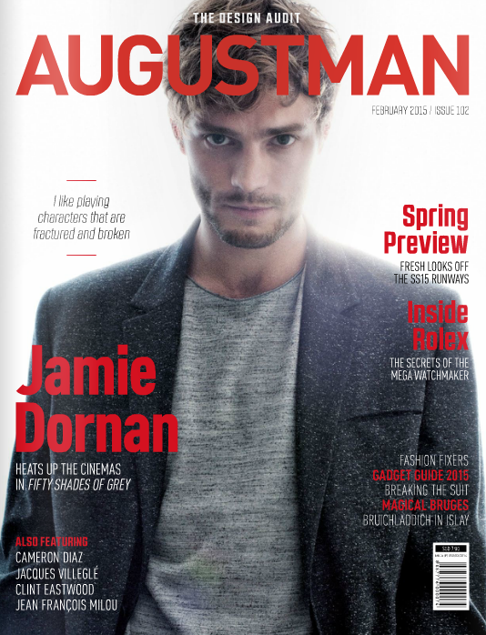 Fifty Shades Updates: HQ SCANS: Jamie Dornan in AugustMan Magazine