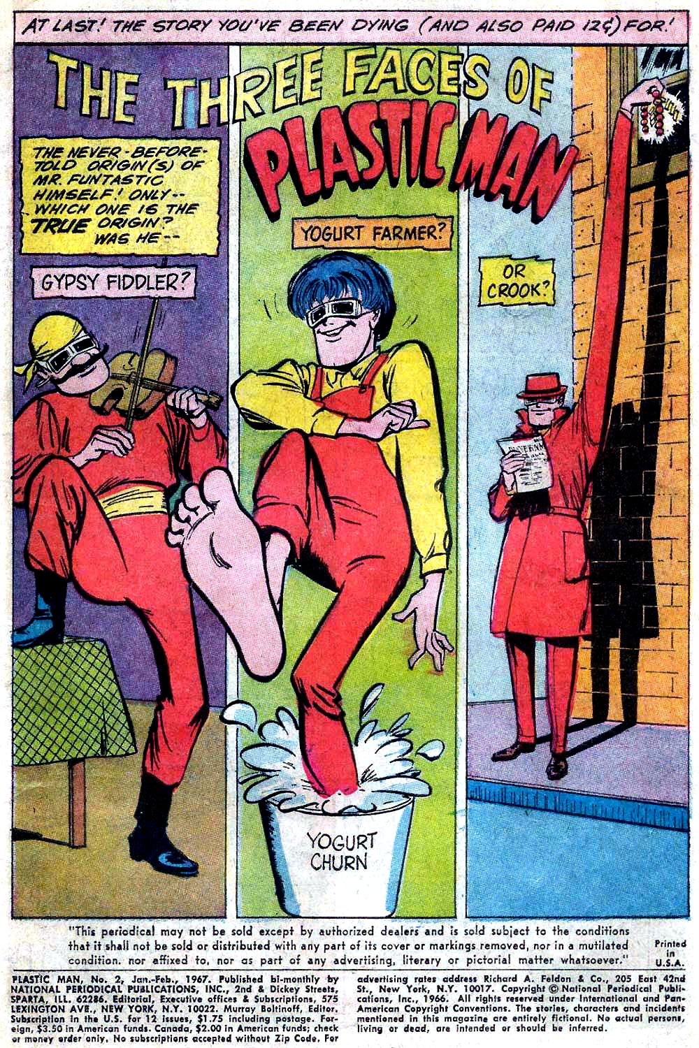 Read online Plastic Man (1966) comic -  Issue #2 - 2