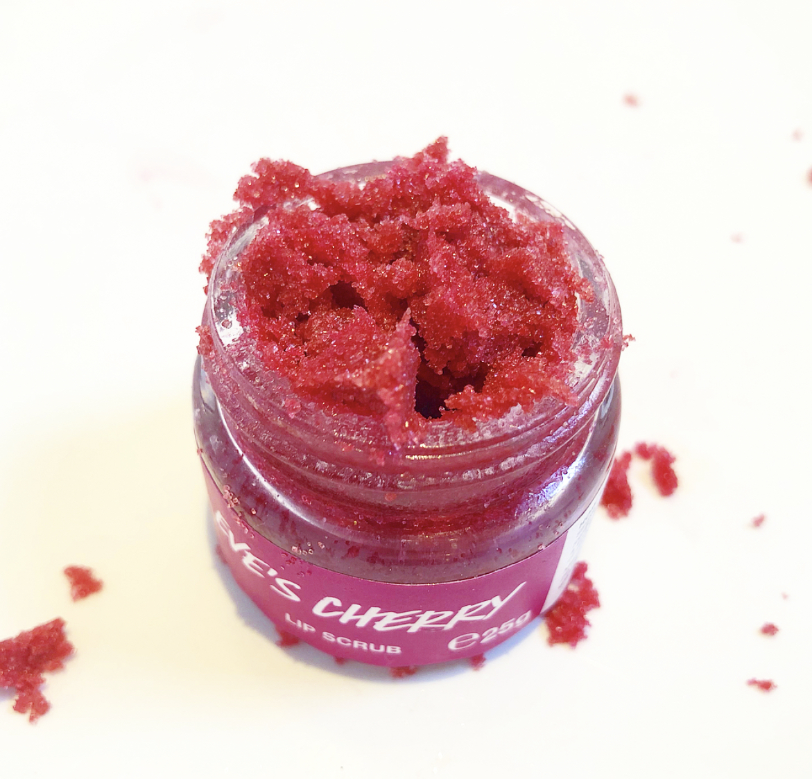 All Things Lush UK Eve's Cherry Lip Scrub