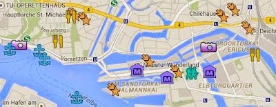 Hamburg Sehenswürdigkeiten Karte | Karte Hamburg Sehenswürdigkeiten Karte | Karte