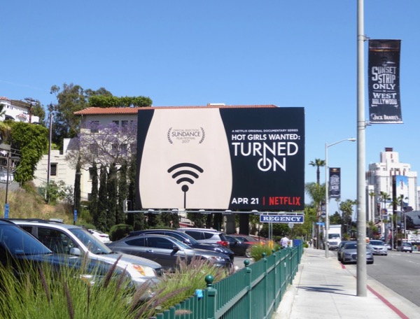 Hot Girls Wanted: Turned On billboard Sunset Strip Hot Girls Wanted Turned On billboard