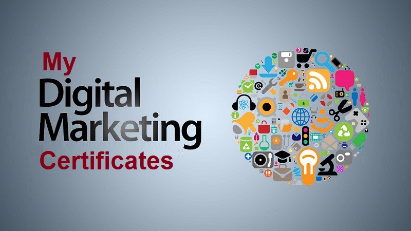 My digital marketing certificates   