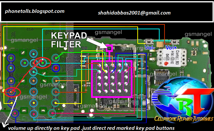 nokia 6303 c volume up key jumper phonetolls