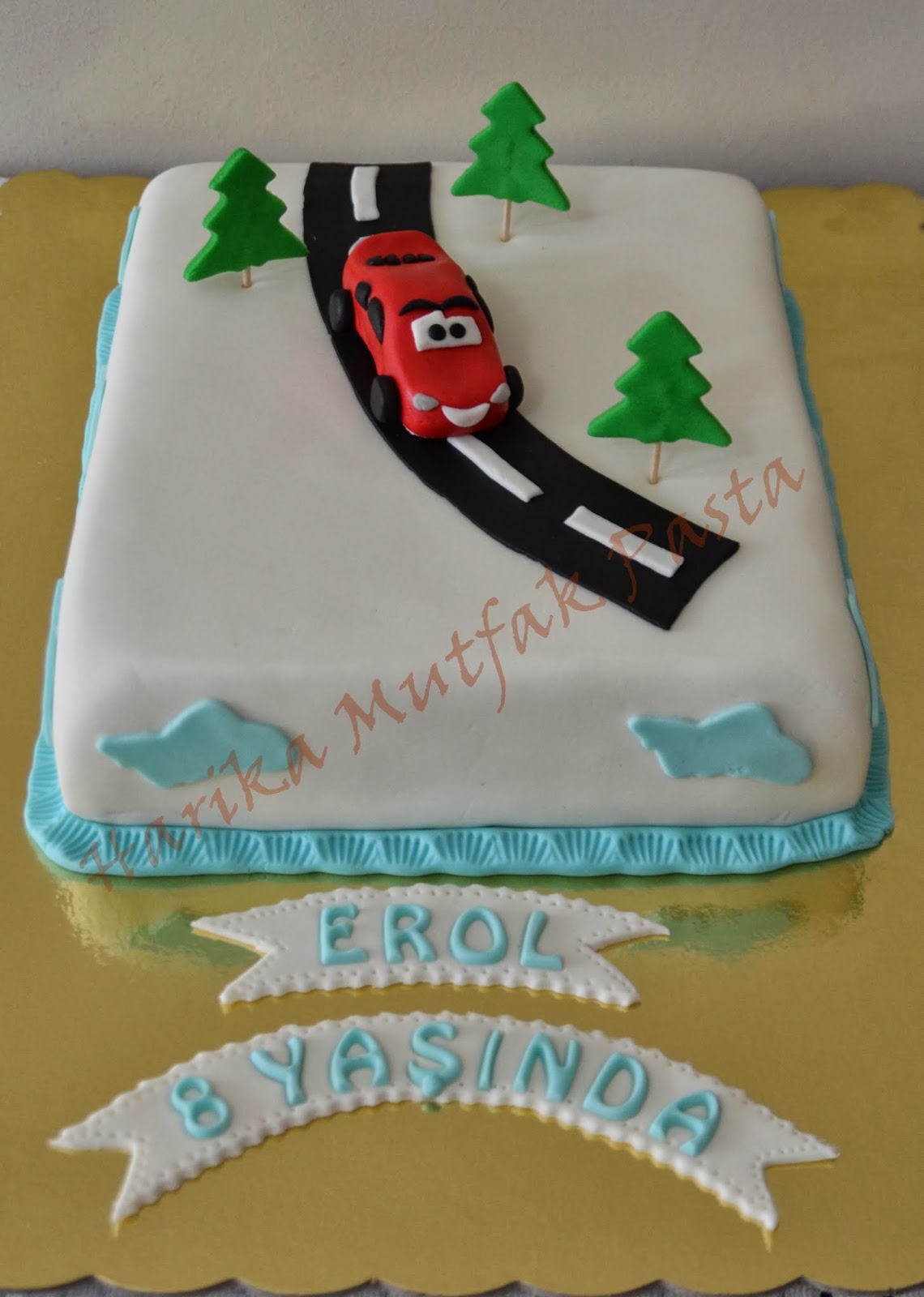 Harika Mutfak Pasta Atölyesi ARABA FİGÜRLÜ PASTA