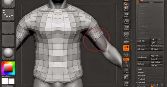 how to remove mesh zbrush 2018