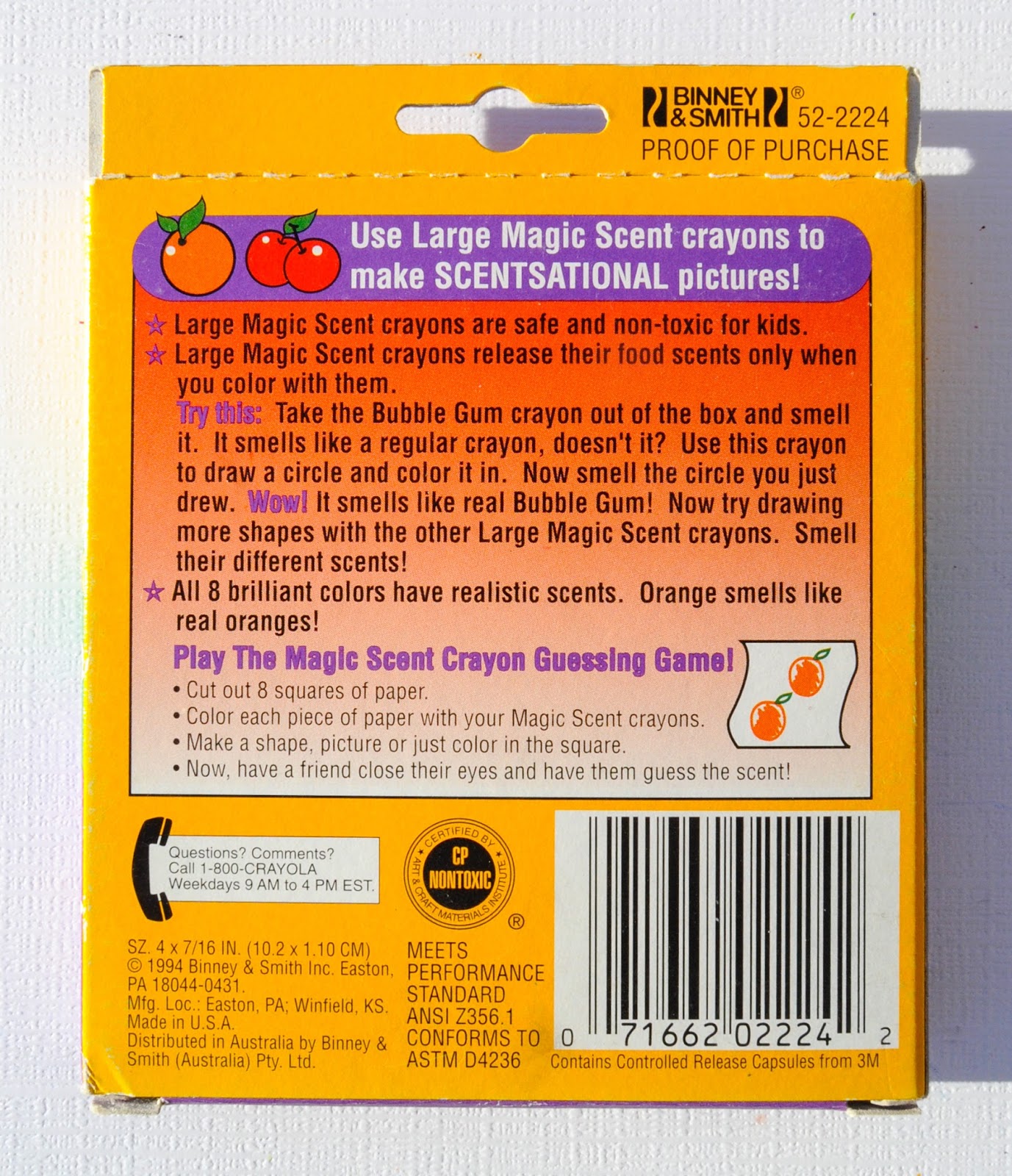 Crayola Magic Scent Crayons What's Inside the Box Jenny's Crayon Collection