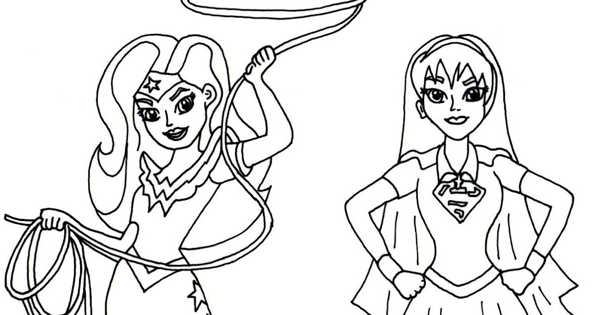 free printable super hero high coloring pages wonder woman and