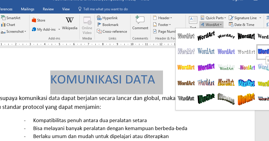 CARA MEMBUAT TEMPLATE PADA MICROSOFT WORD Nature Stalker