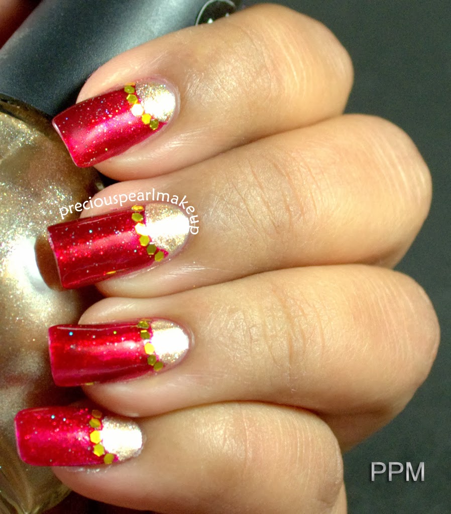 preciouspearlmakeup Indian Bridal Nail Art and Tutorial