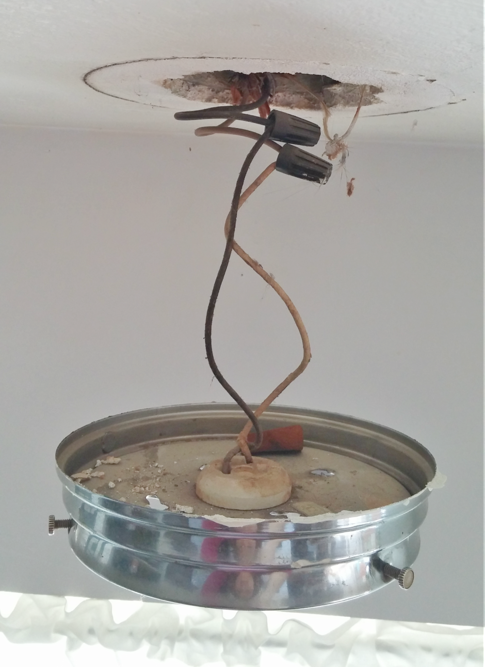 How To Replace A Light Fixture Little Vintage Cottage