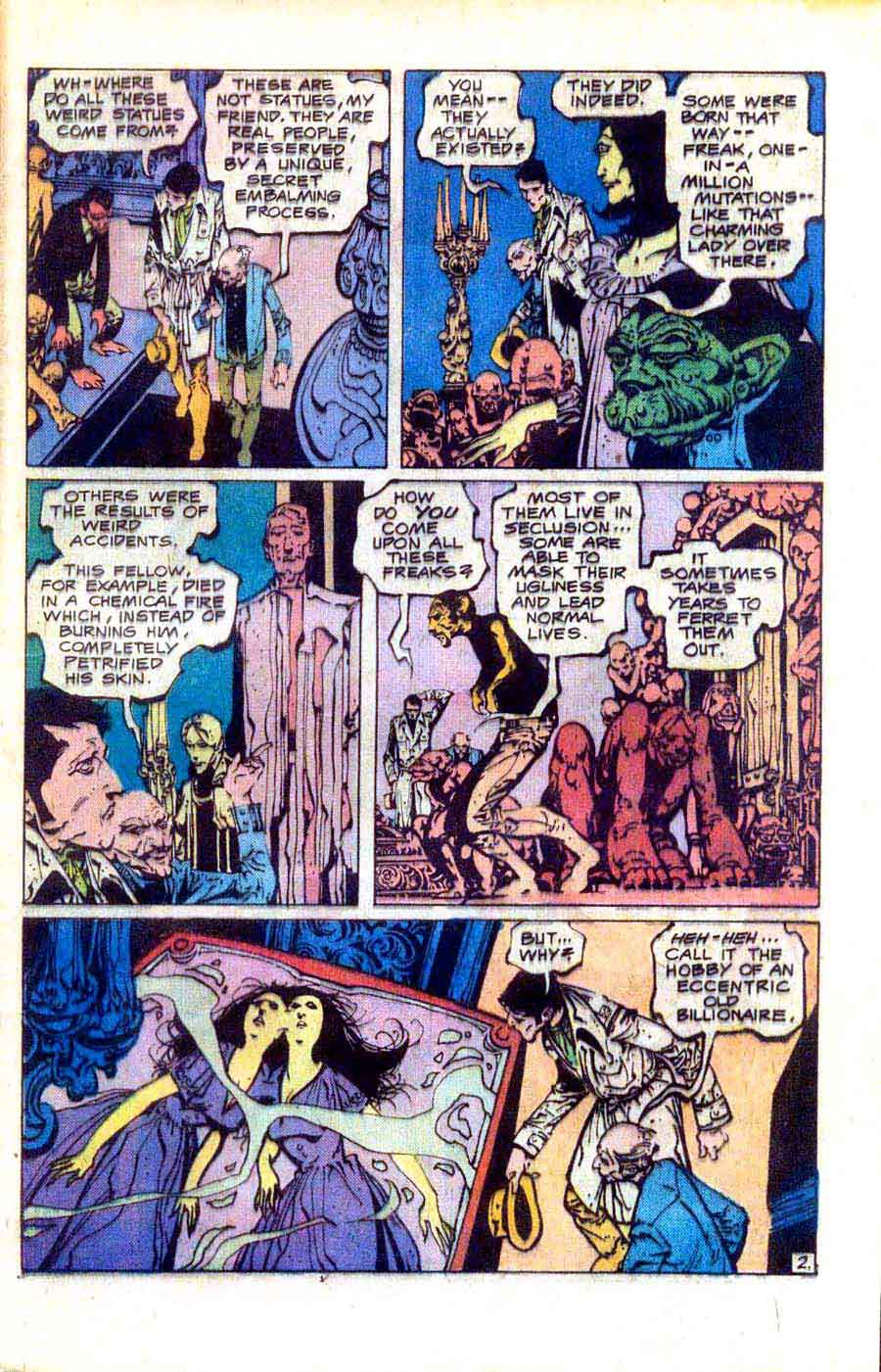 Alex Nino dc bronze age horror 1970s comic book page art - House of Secrets #128