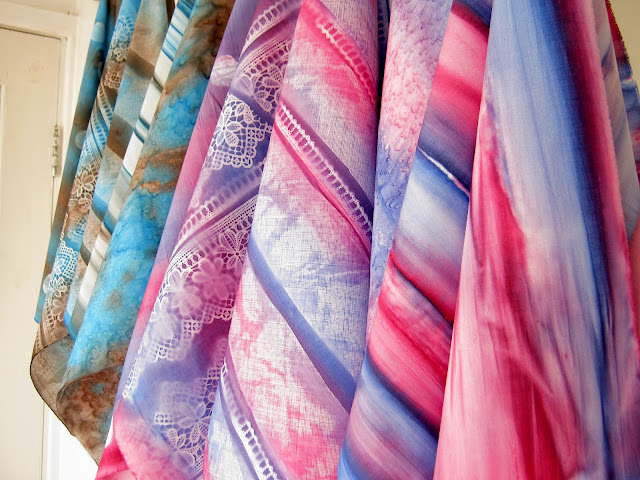 hand painted fabric