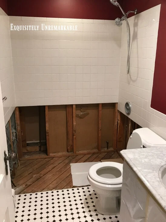 Bathroom Renovation in process