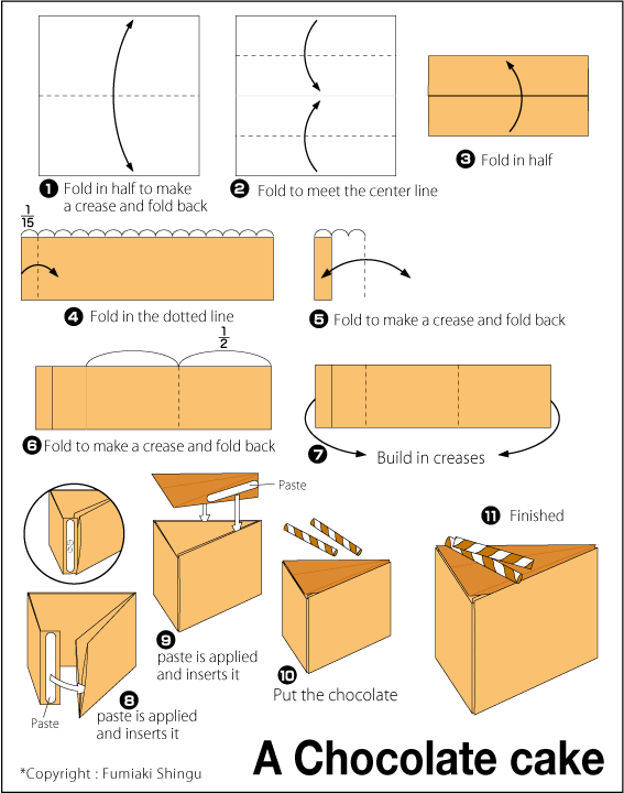 Easy Origami Cake Easy Origami Cake