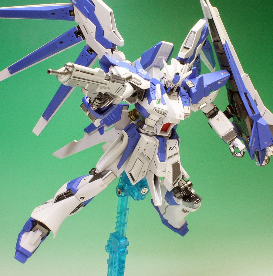 Bandai Hobby HGBF Hi-Nu Gundam Vrabe 1/144 Model Kit – Gundam Build Fighters Try Edition – No Glue Needed