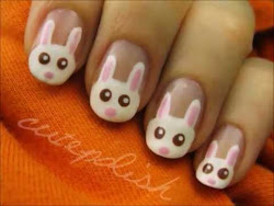 nail easter bunny nails bunnies cutepolish polish rabbit easy french tutorial play arts fingernails spring really perfect kawaii try want