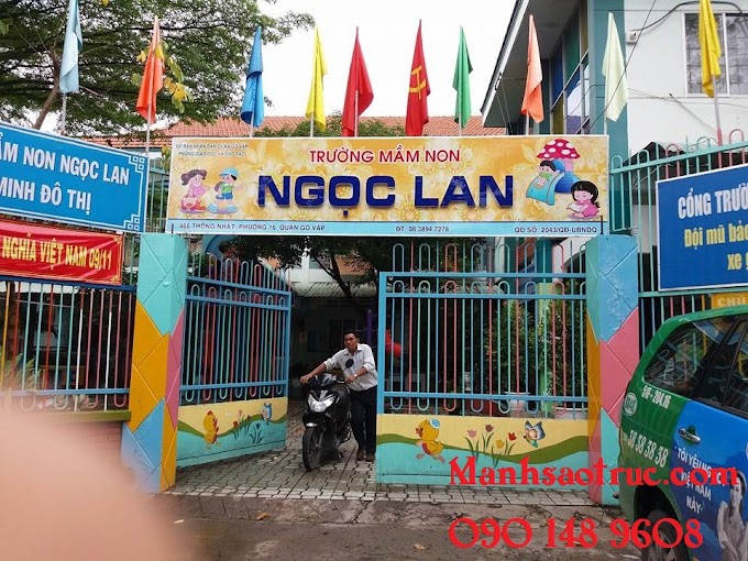 LẮP ĐẶT MÀNH NHỰA ỐNG DÀY CHO TRƯỜNG MẦM NON